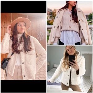 ZARA NWT DOUBLE FACED OVERSHIRT JACKET 🍒